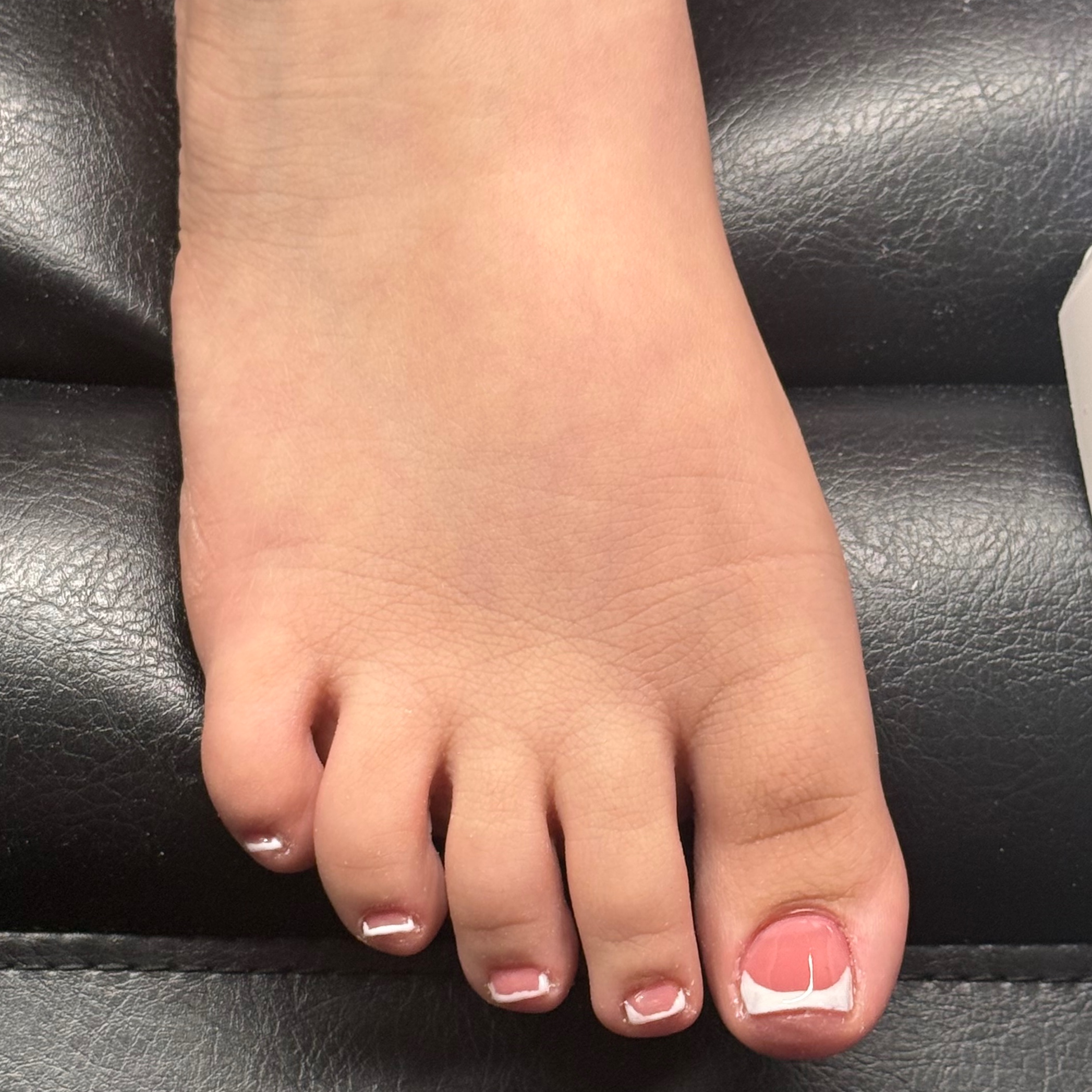 French Pedicure at La.sensationalwaxing in Philadelphia, PA