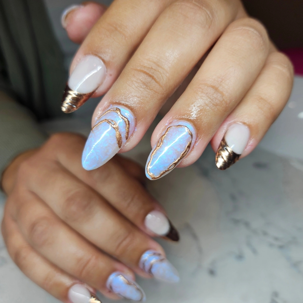 Complex Art On 10 Nails