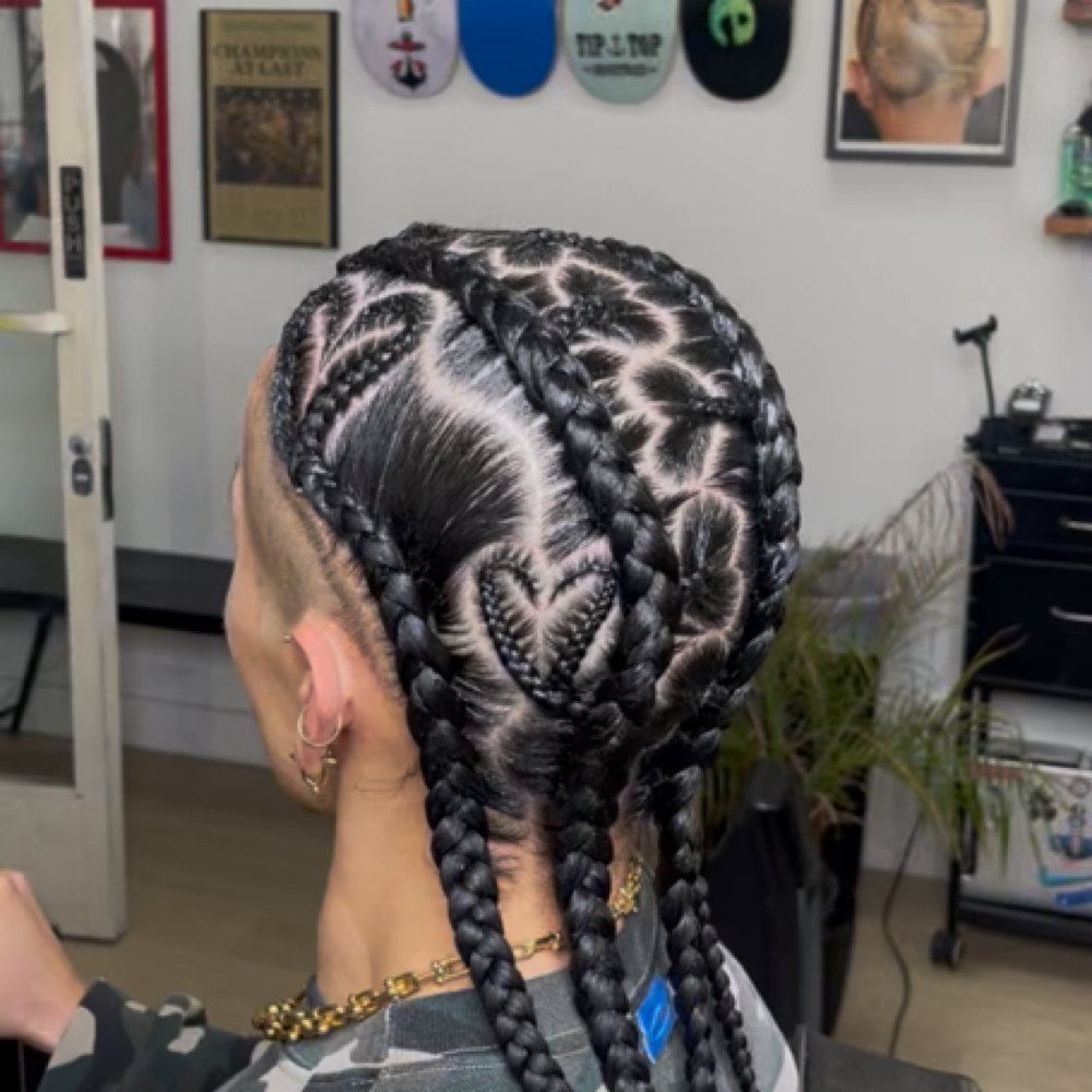 Freestyle Braids (NO ADDED HAIR) at GlammedByReesa in Walnut Creek, CA