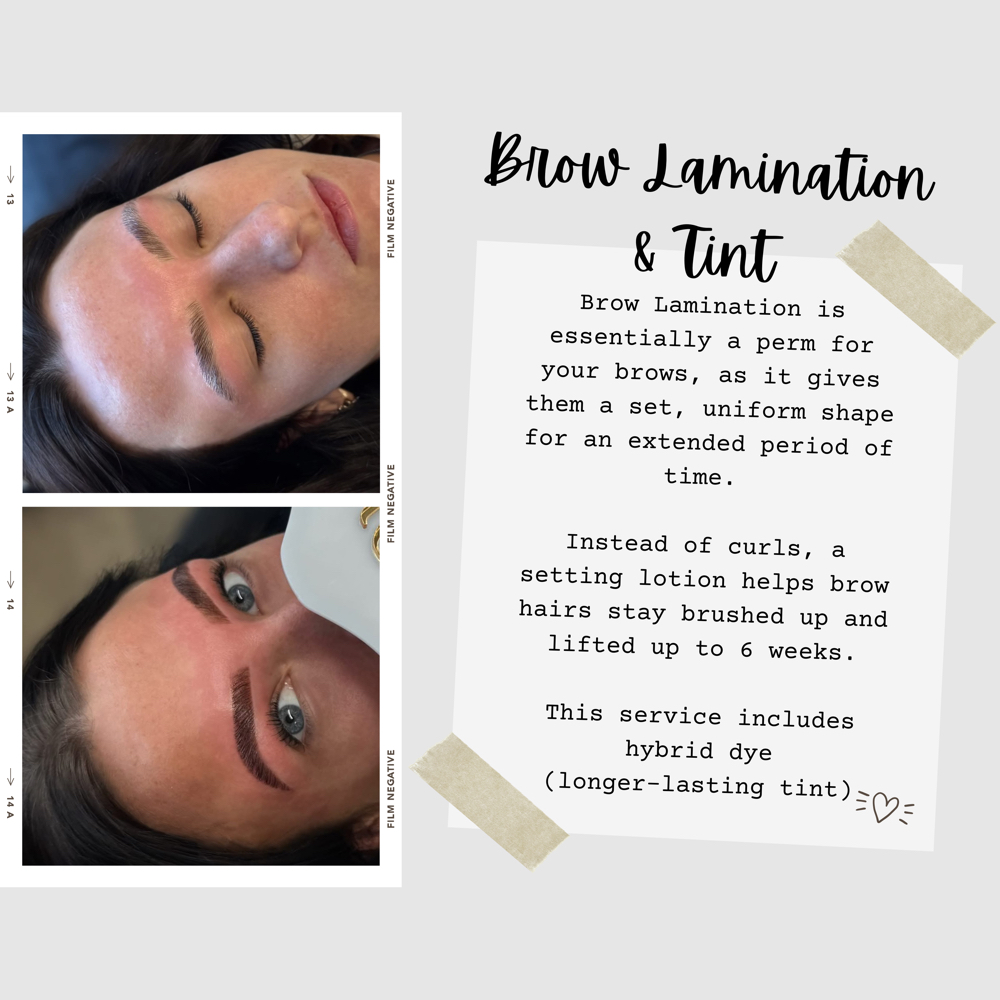 Brow Lamination + Tint (A) at The Haven Beauty Co. in Flat Rock, MI