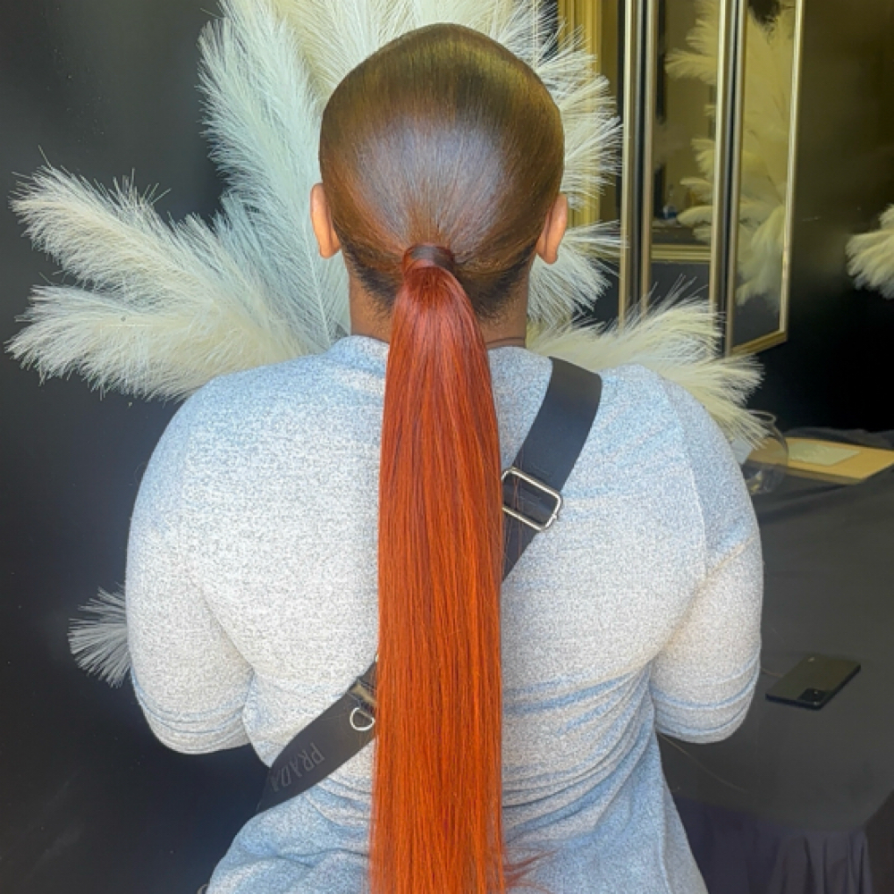 Low Ponytail at BLESSED BEAUTY BY KENYA in Mobile, AL