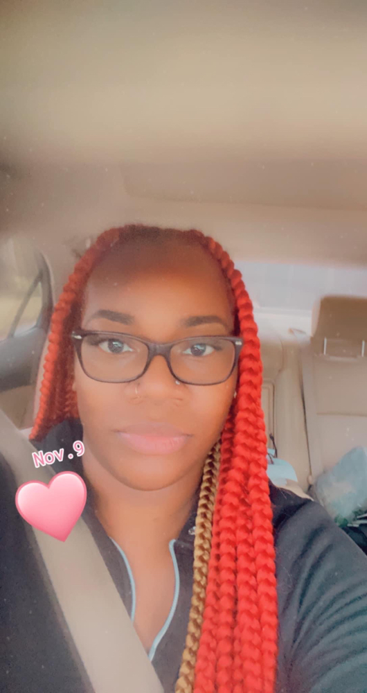 Lg Knotless Braids Reg (mid/low Bac