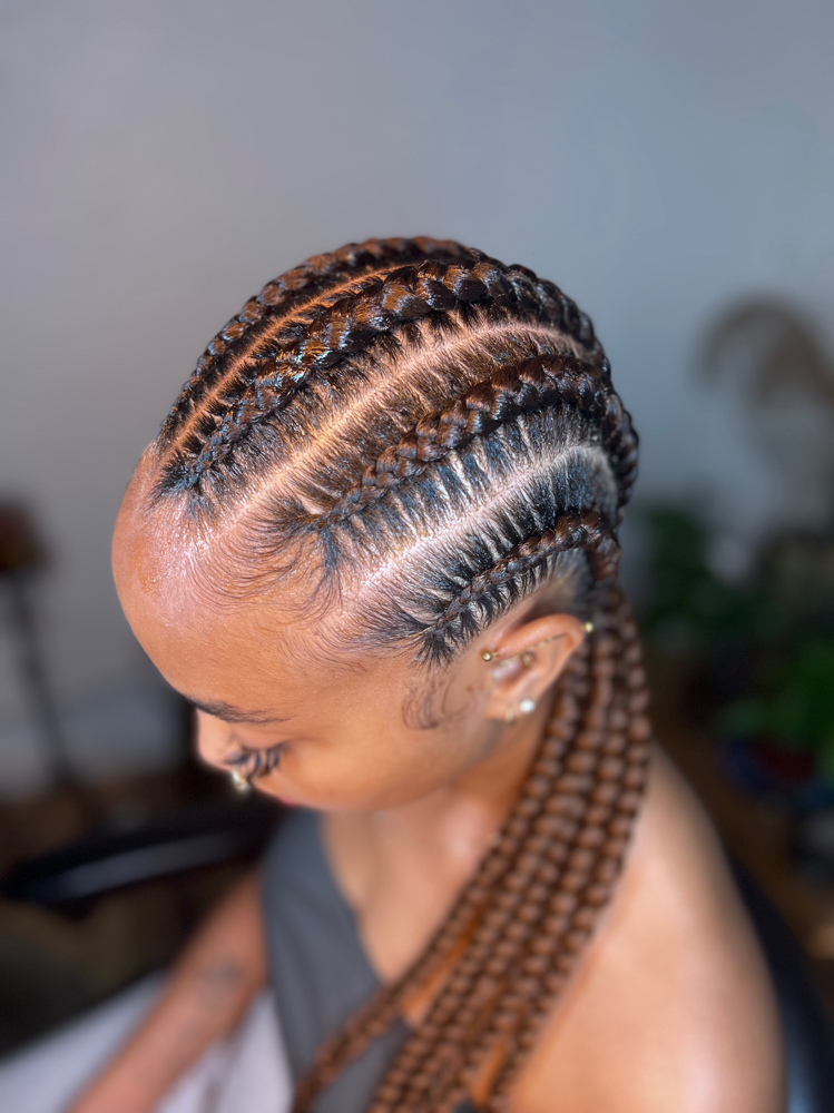 Feed-In Stitch Braids at Your Divine Braider in Citrus Heights, CA