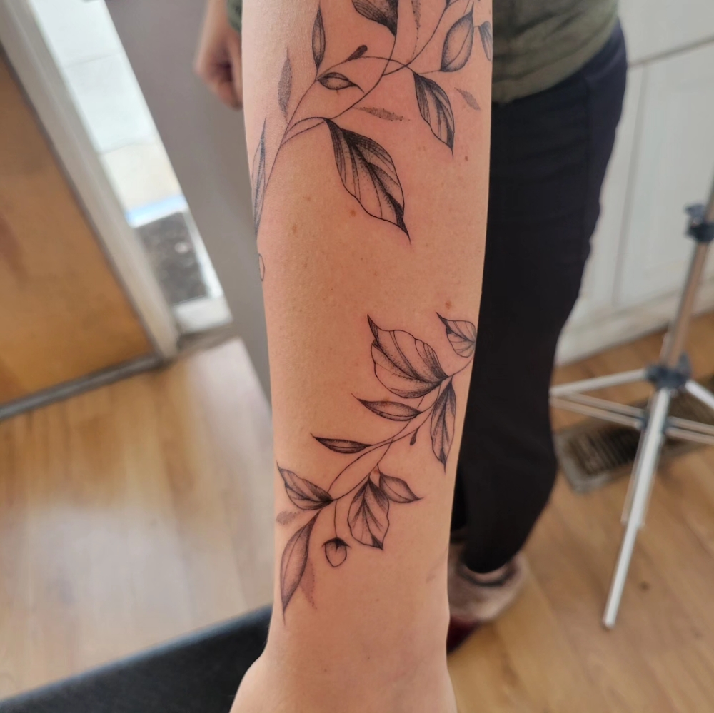 Minimalist Line Art Tattoo