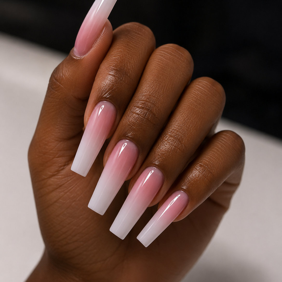 Long Acrylic Ombre Full Set at Beyond Flawless Solutions, LLC in Garland, TX