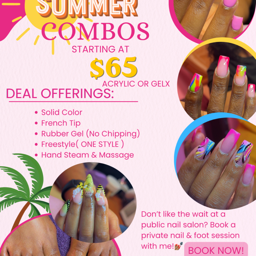 Summer Combos at Nail Journey with Jasz in Courtland, MS