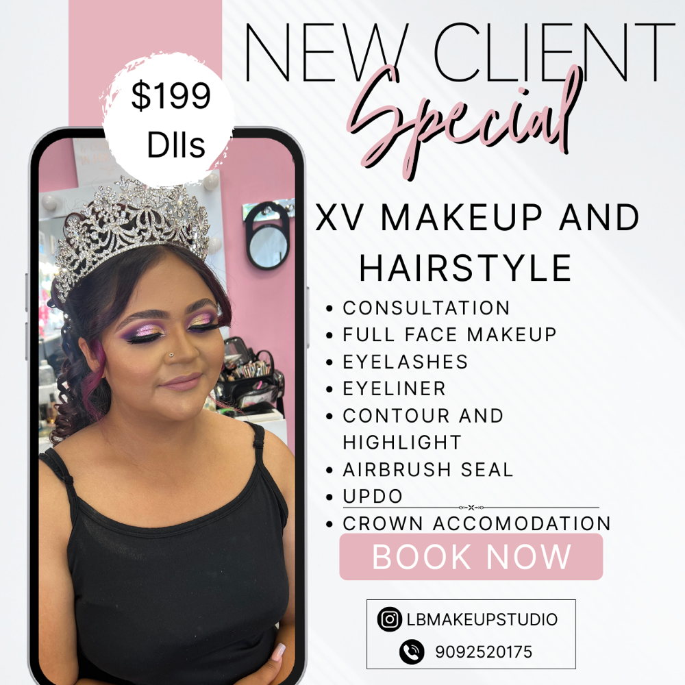 Quinceañera Glam (Makeup And Hair)