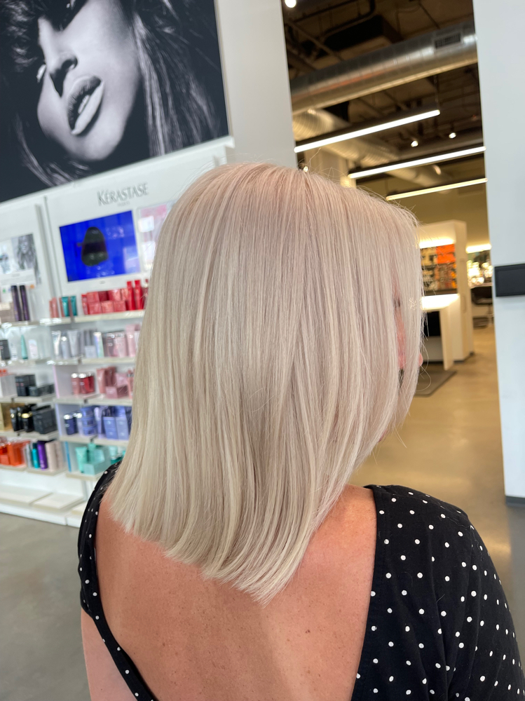 Bleach And Tone With Blowdry