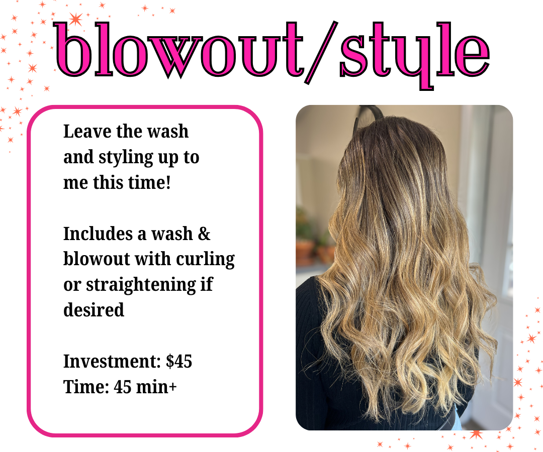 Blowout/Style at Hair Of Confidence in Somers, CT