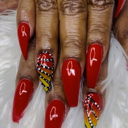 Long Basic Acrylic Full Set at Pretty N Polished Nails by Mi Mi in Suffolk, VA