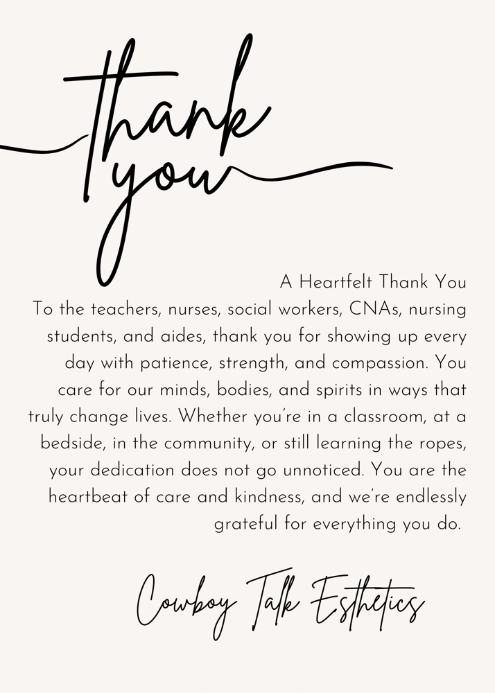 TEACHERS + NURSES ETC