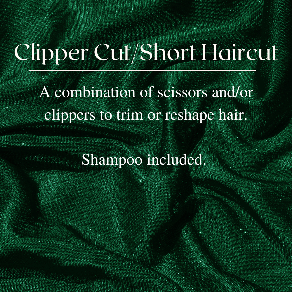 Clipper Cut/Short Haircut
