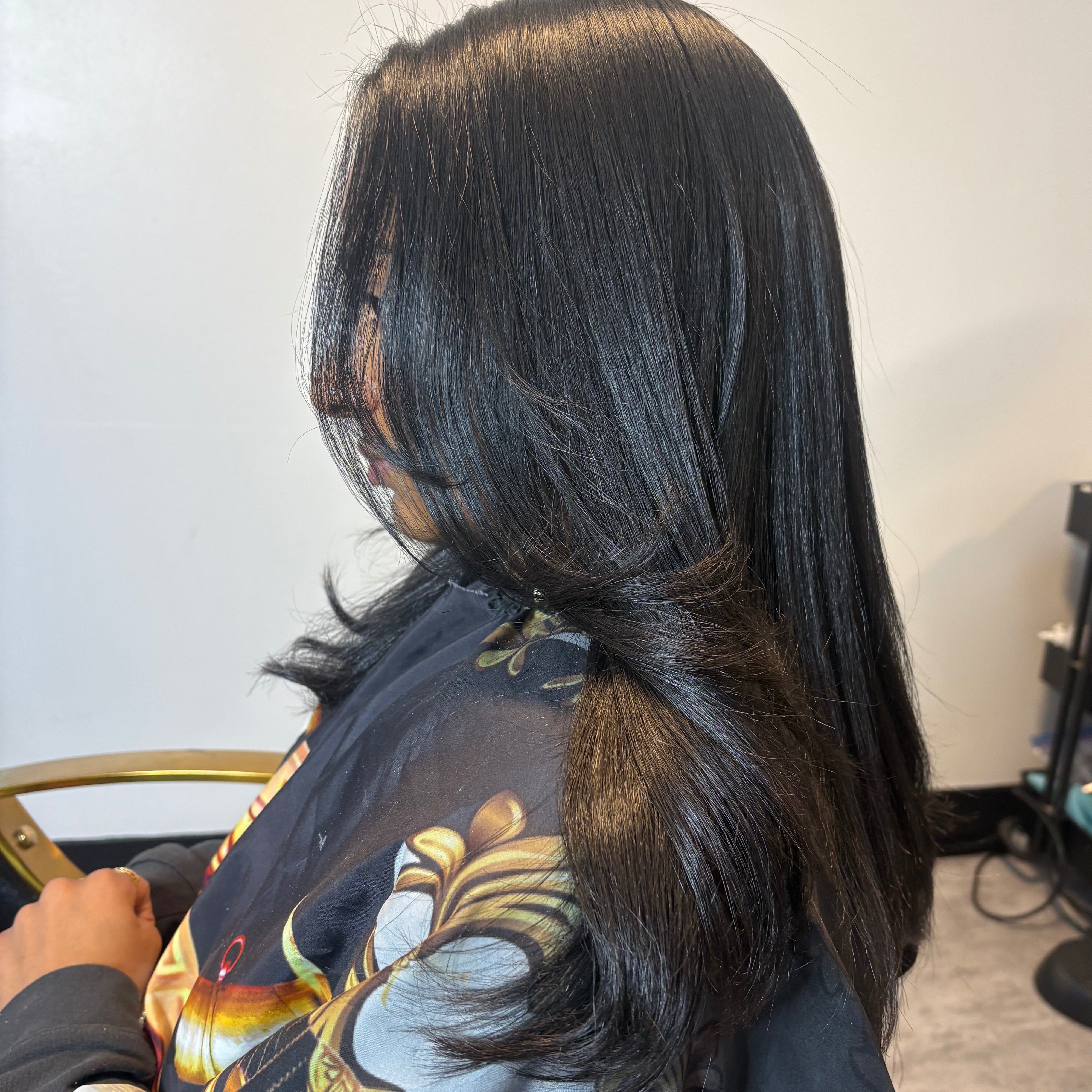 Deluxe Silk Press & Trim at Laced Beauty in Verona, PA