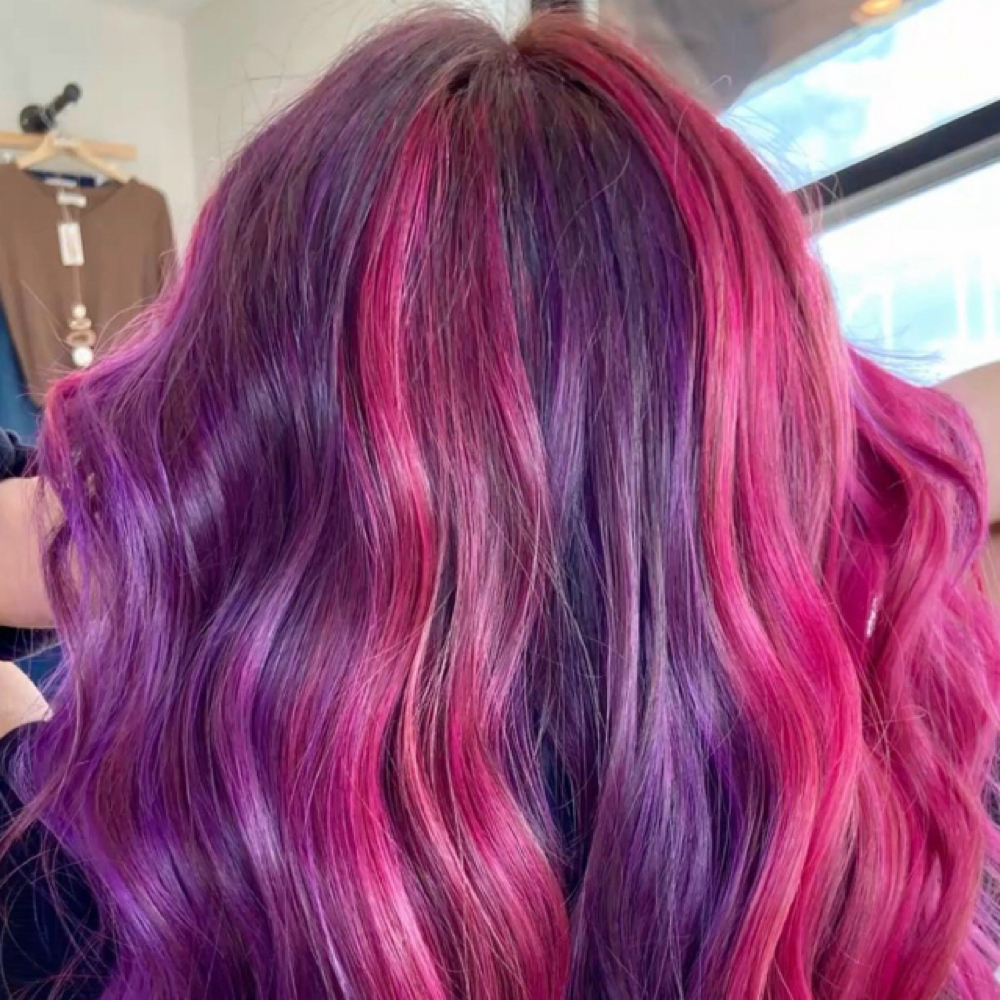 MODEL CALL-Pink/purple Checkerboard at Cryptic Beauty Parlor LLC in Thomasville, NC