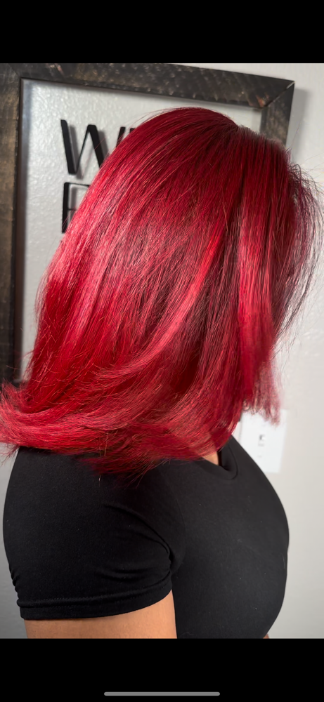 Custom color at Silked Artistry in Westland, MI