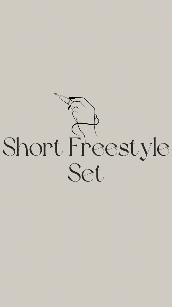 SHORT Acrylic Freestyle Full Set