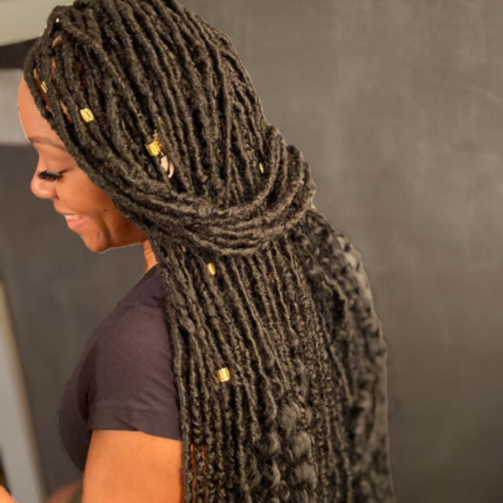 Distressed Goddess Locs at Ronniejay Collection in Harrisburg, PA