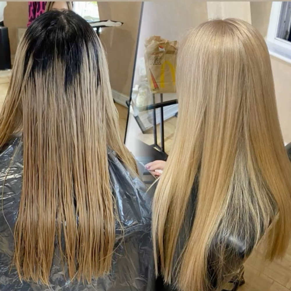 Bleach Retouch at Madrose Beauty Bar in Hereford, TX