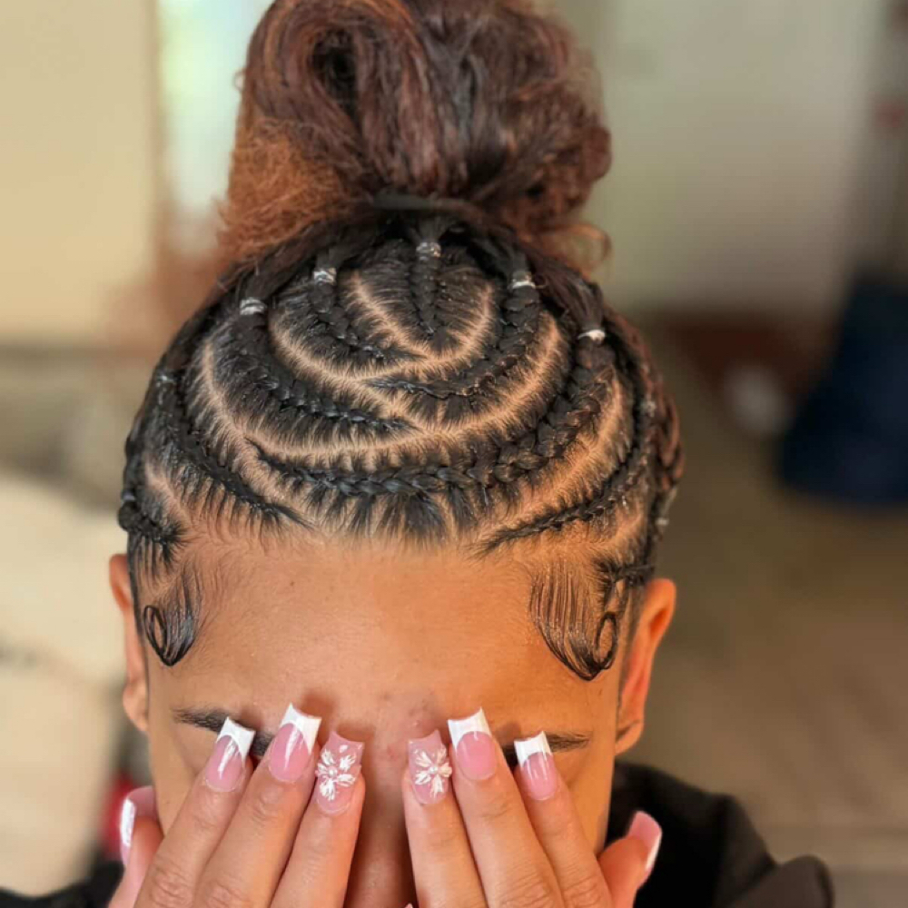 Half Braids (natural hair) at A.Stylesz in Columbia, PA