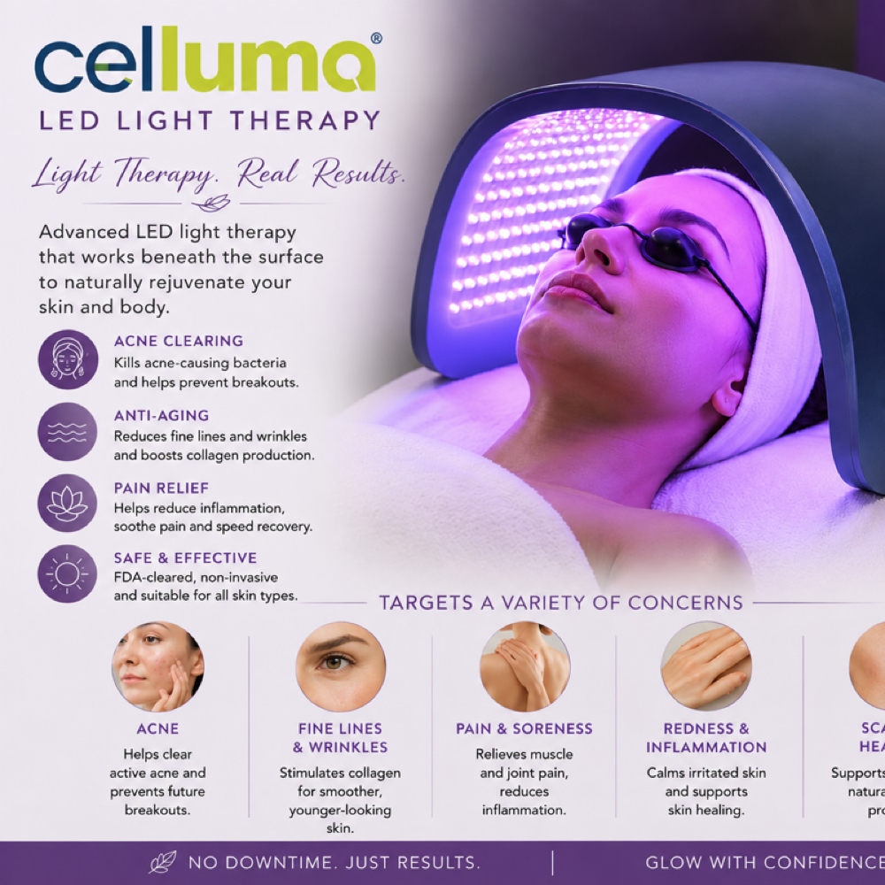 Celluma LED Light Therapy at Beauty, Bliss and Wellness LLC in Rainsville, AL