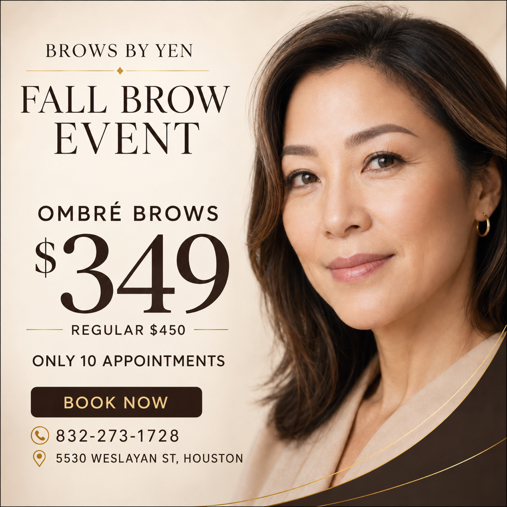 Ombre Brows Fall Special at Brows by Yen in Houston, TX