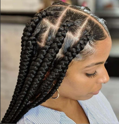 Large Box Braids at Braid'd by Jenn in Durham, NC