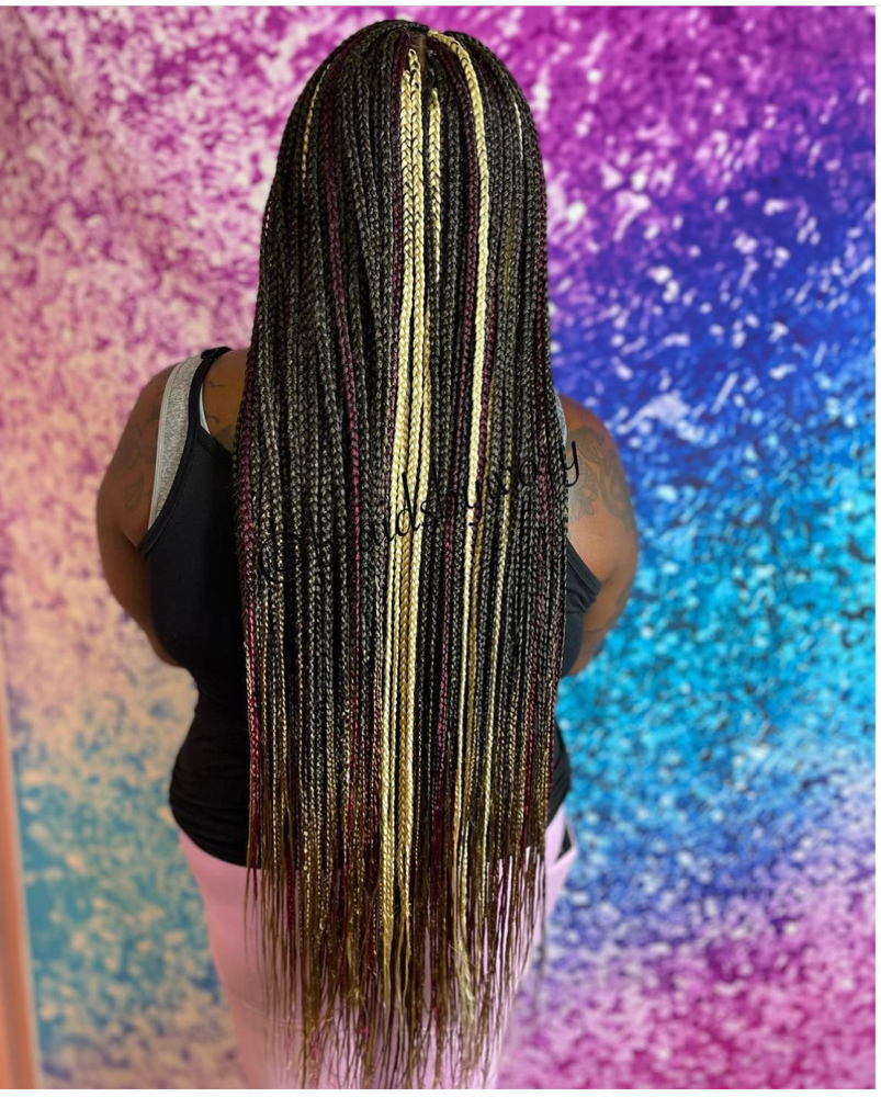 Box Braids(butt-length)