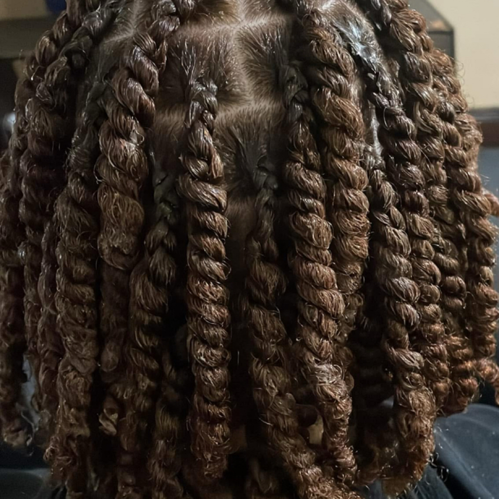 Mens Two strand twist at Royal Miss Braids and Beauty in Battle Creek, MI