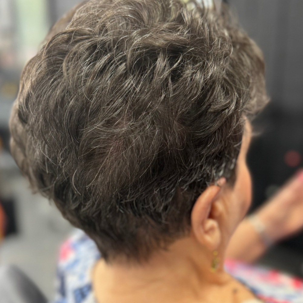 Ladies Short Cut & Curl at L+Co. Hair Studio in Newnan, GA
