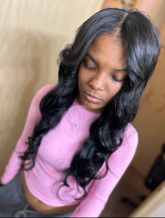 Narural Sew-in at DEE3 STYLEZ in Milwaukee, WI
