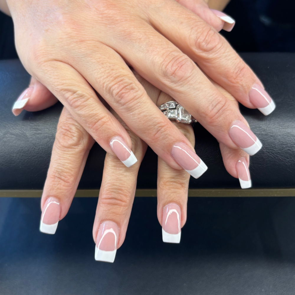 french tip add on at Solura Beauty & Wellness in Deland, FL