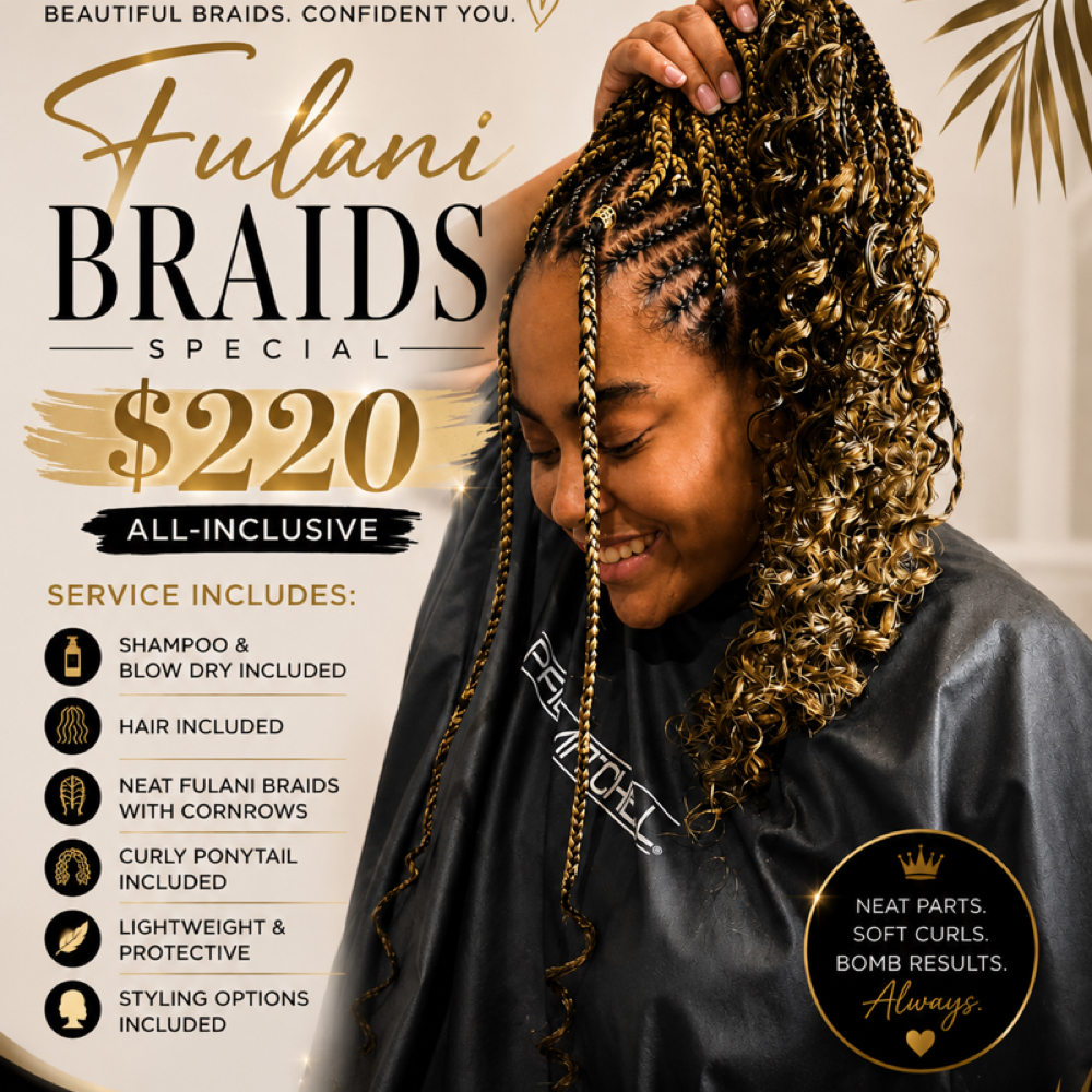 Fulani Braids at Viva Luxe Roots in Hendersonville, TN