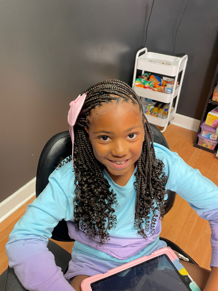Kid Knotless Braids (10 And Under) at Mane Styles in Albany, GA