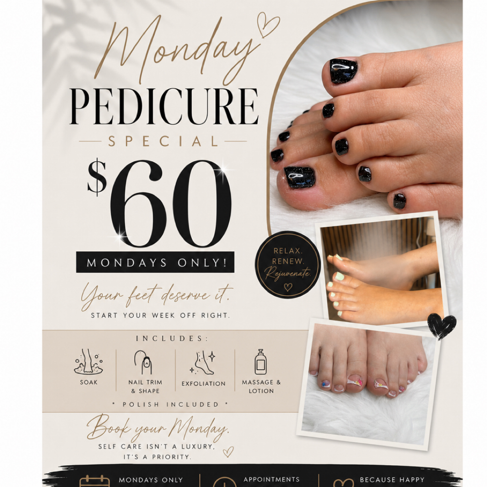 $60 MONDAY PEDICURE SPECIAL at The Hidden Labyrinth Head Spa in New Braunfels, TX