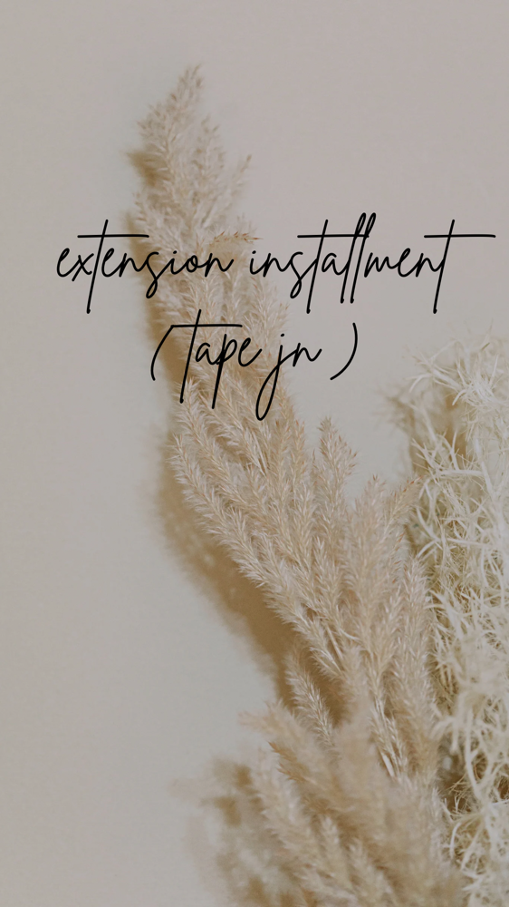 Extension Installment ( Tape In )