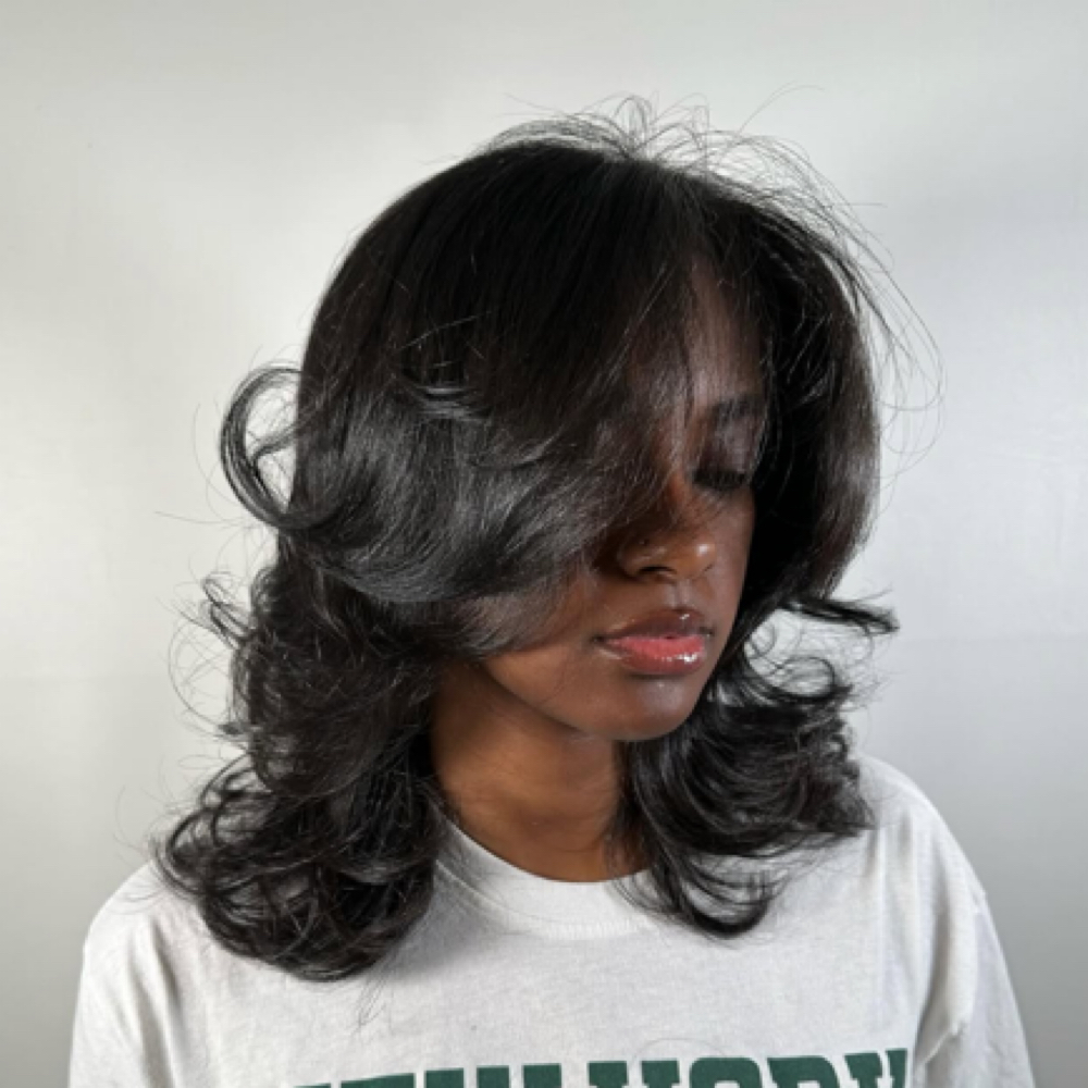 Butterfly / Face-Framing Cut at Haus Of Kartel in Rochester, NY