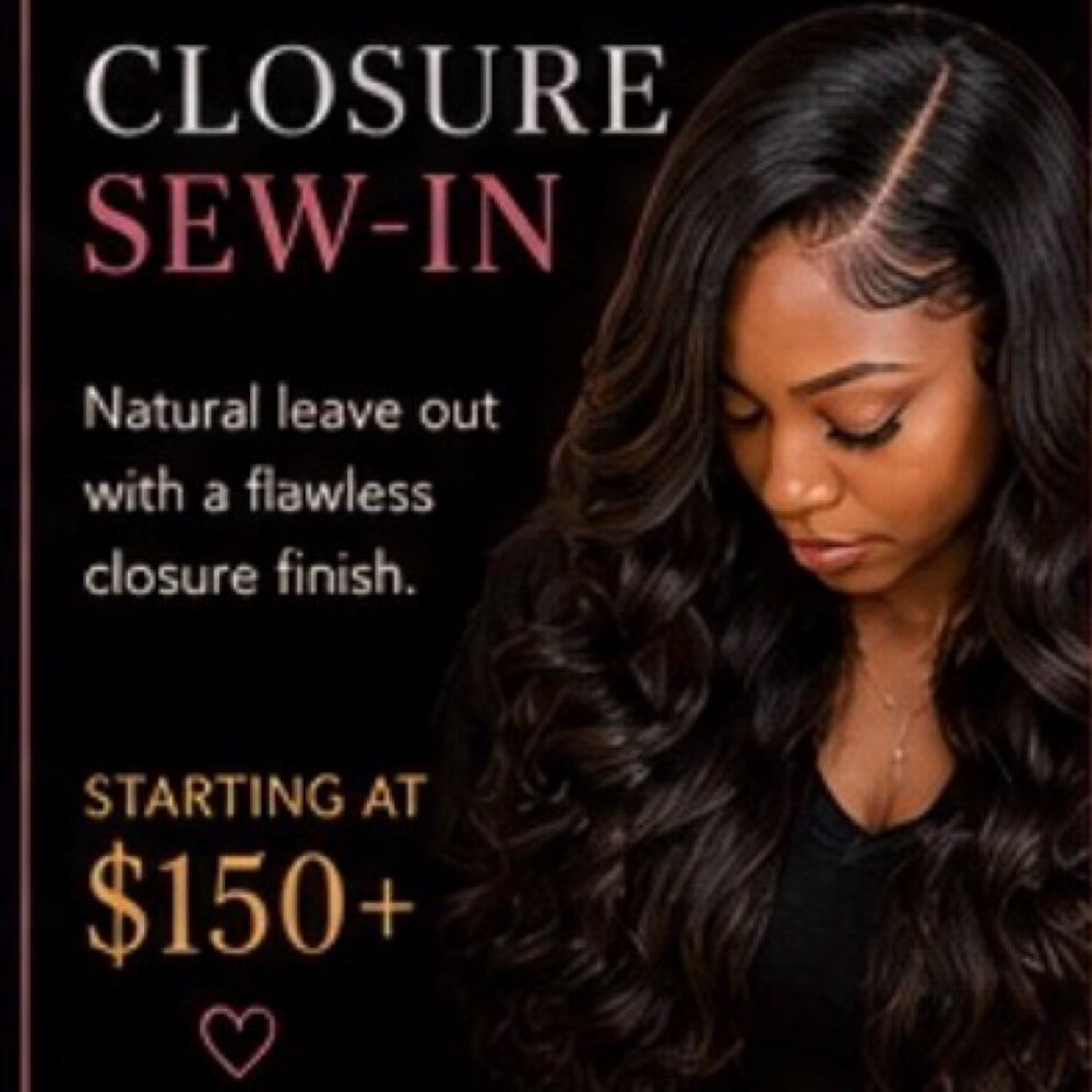 Basic Closure Sew-In at Starr's Beauty Studio in Town & Country, MO