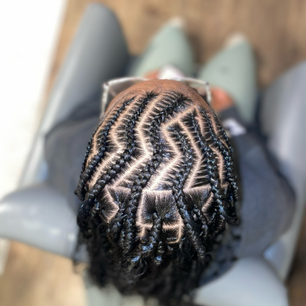 Large Fulani Braids at Red Rose Styles LLC. in Moore, OK