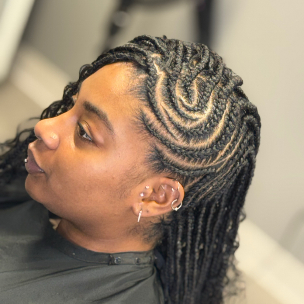 Braided Boho Mohawk at Silk & Slated Studio in Evansville, IN