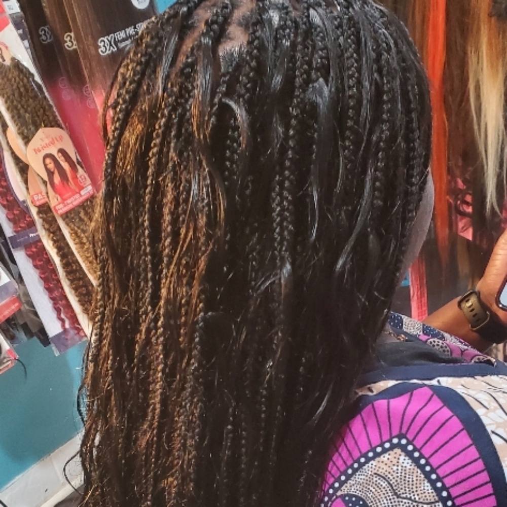 Small Bono Braids at Djina  Braiding in Grand Prairie, TX