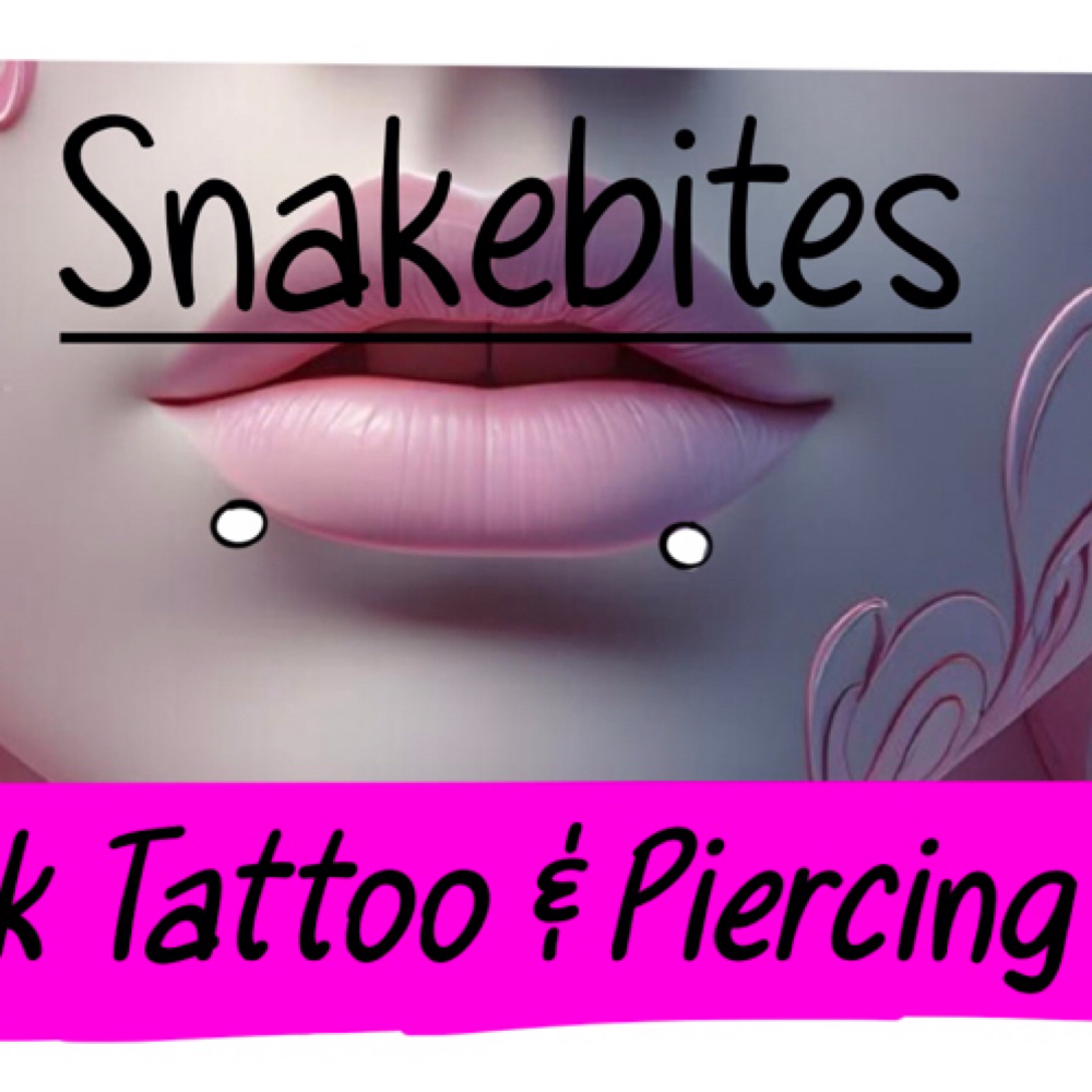 Snakebites at The crown ink studio in Corpus Christi, TX