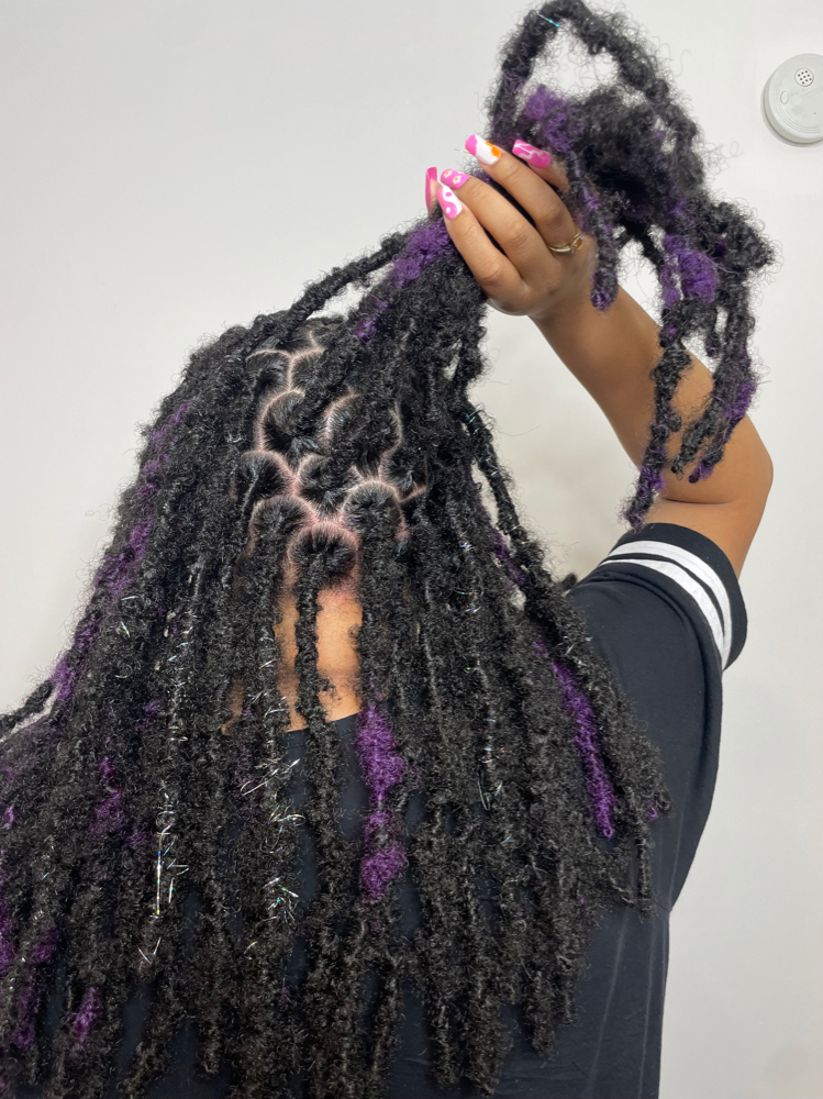 Mid-Back Butterfly Locs