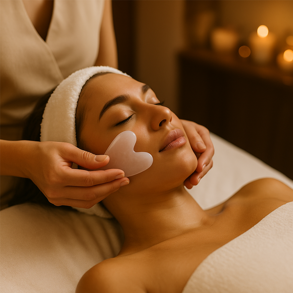 Gua Sha (Lymphatic Drainage) at Lotus Divine Beauty & Wellness in Tracy, CA