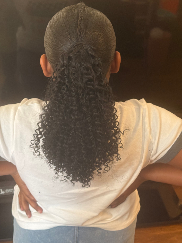 Kid Sleek Ponytail (4-12) at One Touch by Shay in Fayetteville, NC