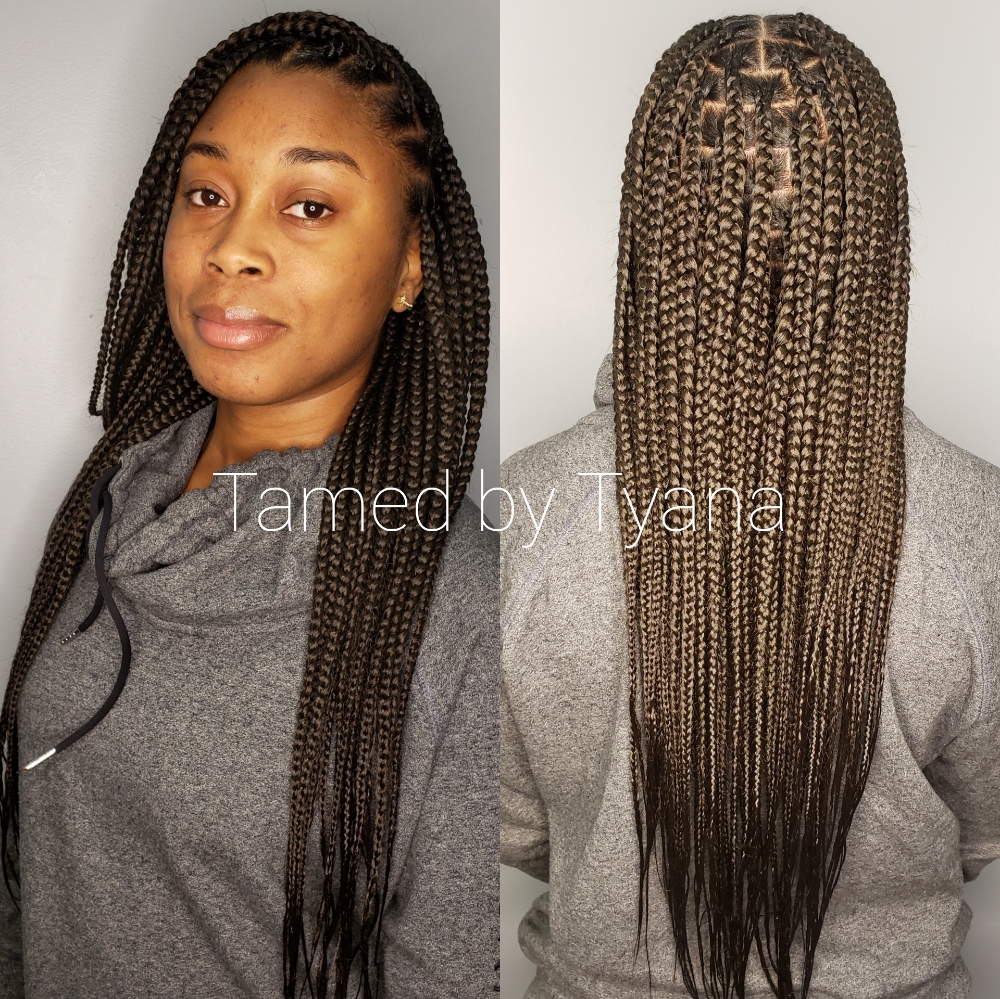 Medium Knotless Braids