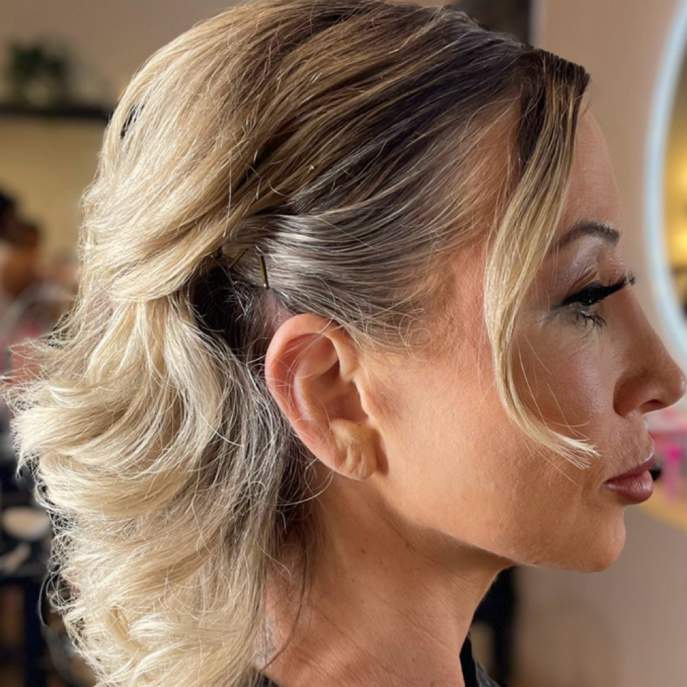 Bridal Updo/Style with Trial at Monica Busch Beauty in Reno, NV