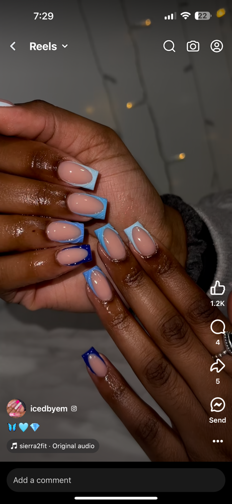French Tip Per Finger