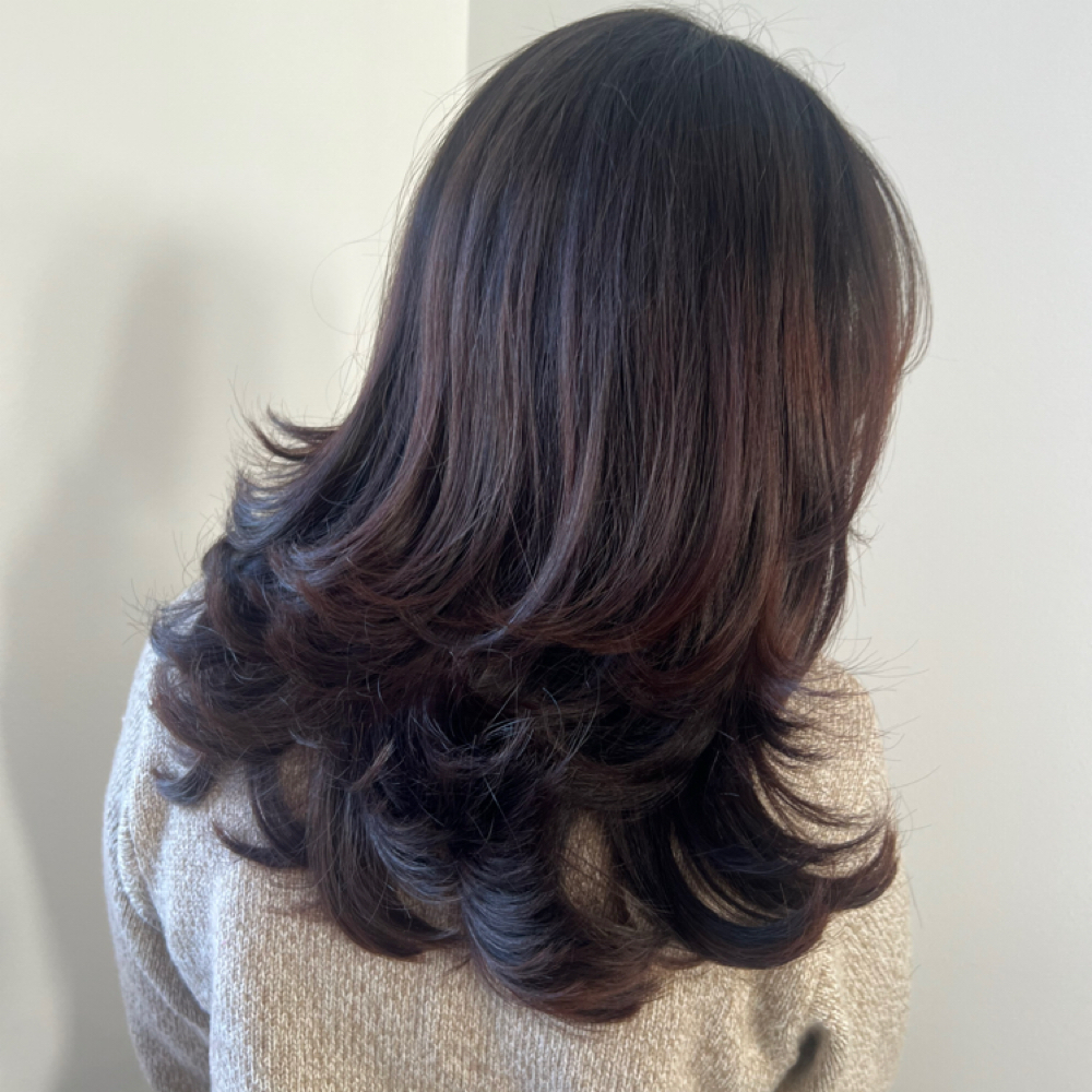 Shampoo, Cut + Style (short hair) at _hairbydaisyl in Goldsboro, NC