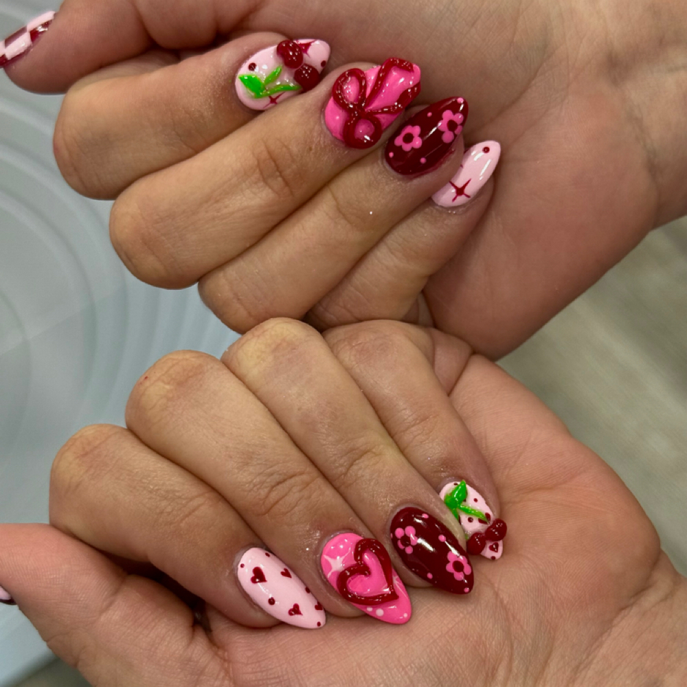 meduim fill in at Glossed Nail.Co in lubbock, TX