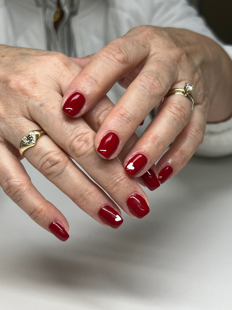 Builder gel fill one color/accent at The Nail Muse in San Diego, CA